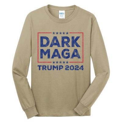 Yard Sign Donald Trump 2024 Dark Maga Trump Tall Long Sleeve T-Shirt