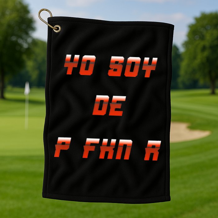 Yo Soy De P FKN N Golf Towel