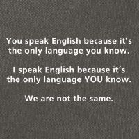 You Speak English Because It’S The Only Language You Know Cotton Canvas Backpack