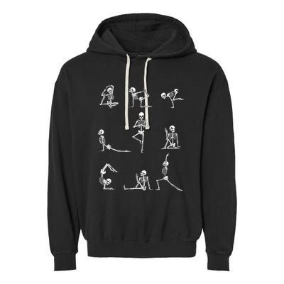 Yoga Skeleton For A Yoga Fan Garment-Dyed Fleece Hoodie