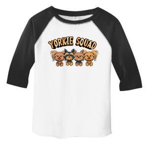 Yorkie Squad Funny Yorkshire Terrier Dog Toddler Fine Jersey T-Shirt