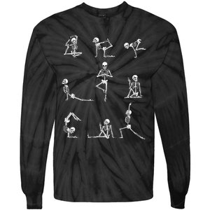 Yoga Skeleton For A Yoga Fan Tie-Dye Long Sleeve Shirt