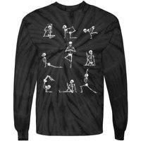 Yoga Skeleton For A Yoga Fan Tie-Dye Long Sleeve Shirt