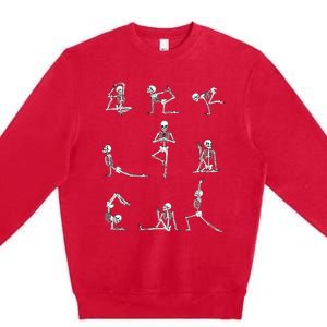 Yoga Skeleton For A Yoga Fan Premium Crewneck Sweatshirt