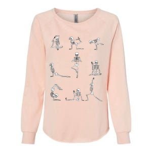 Yoga Skeleton for a Yoga Fan Womens California Wash Sweatshirt