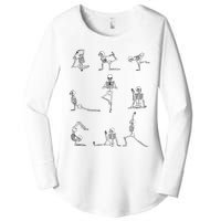 Yoga Skeleton for a Yoga Fan Women's Perfect Tri Tunic Long Sleeve Shirt