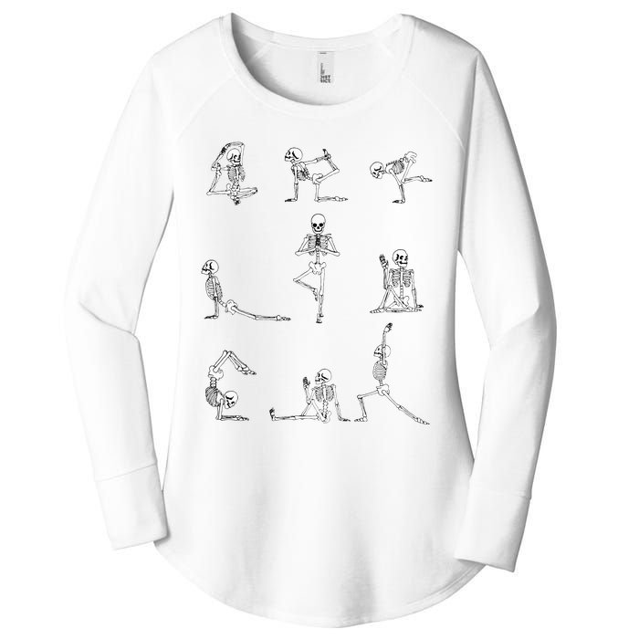 Yoga Skeleton for a Yoga Fan Women's Perfect Tri Tunic Long Sleeve Shirt