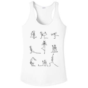 Yoga Skeleton for a Yoga Fan Ladies PosiCharge Competitor Racerback Tank