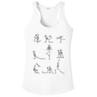 Yoga Skeleton for a Yoga Fan Ladies PosiCharge Competitor Racerback Tank