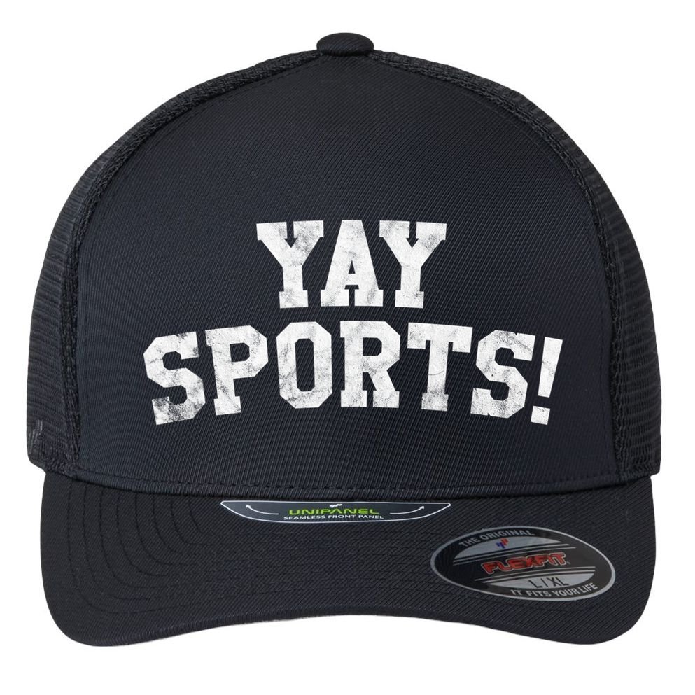 Yay Sports! Funny Sports Gift Flexfit Unipanel Trucker Cap
