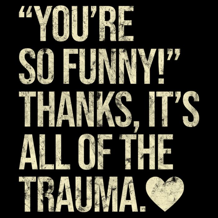 You're So Funny Thanks It's All Of The Trauma Flexfit Unipanel Trucker Cap