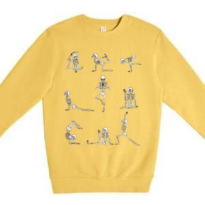 Yoga Skeleton For A Yoga Fan Premium Crewneck Sweatshirt