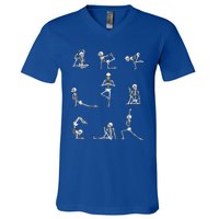 Yoga Skeleton For A Yoga Fan V-Neck T-Shirt