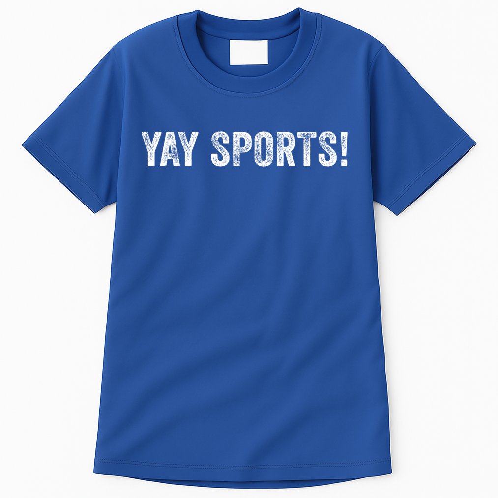 Yay Sports! Funny Sports Vintage Distressed Retro Gift Tall T-Shirt
