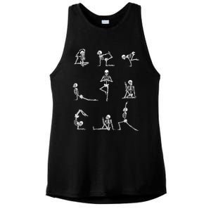 Yoga Skeleton For A Yoga Fan Ladies PosiCharge Tri-Blend Wicking Tank