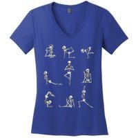 Yoga Skeleton For A Yoga Fan Women's V-Neck T-Shirt