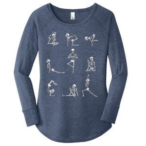 Yoga Skeleton For A Yoga Fan Women's Perfect Tri Tunic Long Sleeve Shirt