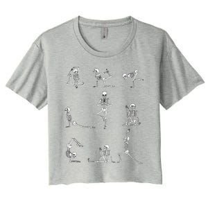 Yoga Skeleton For A Yoga Fan Women's Crop Top Tee