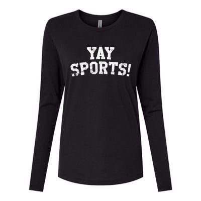 Yay Sports! Funny Sports Womens Cotton Relaxed Long Sleeve T-Shirt