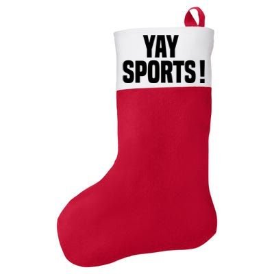 Yay Sports Funny Football Felt Holiday Christmas Stocking