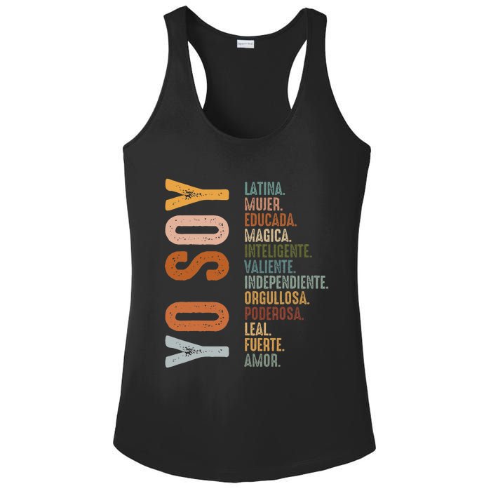 Yo Soy Funny Mexican Hispanic Heritage Month Ladies PosiCharge Competitor Racerback Tank