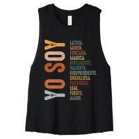 Yo Soy Funny Mexican Hispanic Heritage Month Women's Racerback Cropped Tank