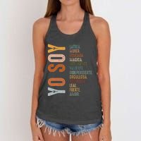 Yo Soy Funny Mexican Hispanic Heritage Month Women's Knotted Racerback Tank