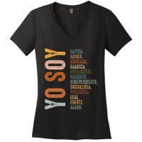 Yo Soy Funny Mexican Hispanic Heritage Month Women's V-Neck T-Shirt