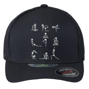 Yoga Skeleton For A Yoga Fan Flexfit Unipanel Trucker Cap