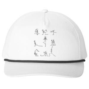 Yoga Skeleton For A Yoga Fan Snapback Five-Panel Rope Hat