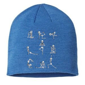 Yoga Skeleton For A Yoga Fan Sustainable Beanie