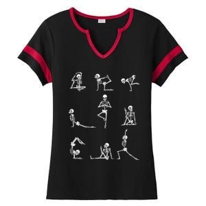 Yoga Skeleton For A Yoga Fan Ladies Halftime Notch Neck Tee