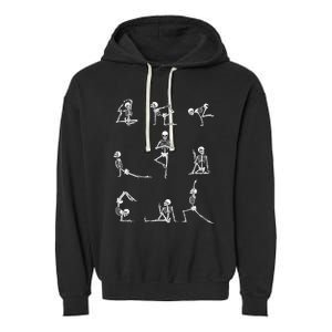 Yoga Skeleton For A Yoga Fan Garment-Dyed Fleece Hoodie