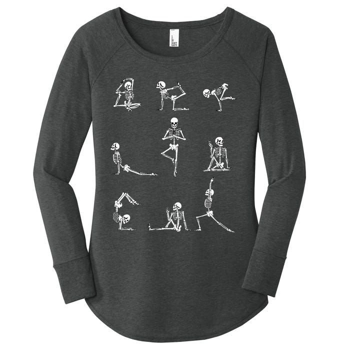 Yoga Skeleton For A Yoga Fan Women's Perfect Tri Tunic Long Sleeve Shirt