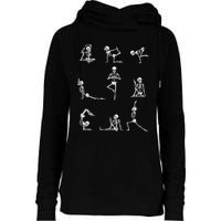 Yoga Skeleton For A Yoga Fan Womens Funnel Neck Pullover Hood