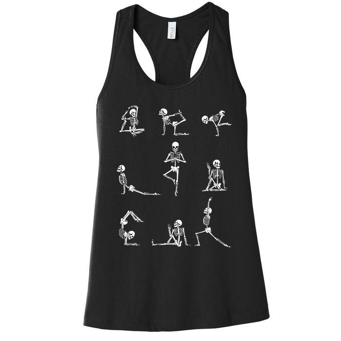 Yoga Skeleton For A Yoga Fan Women's Racerback Tank