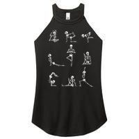 Yoga Skeleton For A Yoga Fan Women's Perfect Tri Rocker Tank