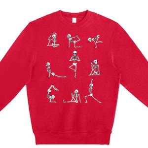 Yoga Skeleton For A Yoga Fan Premium Crewneck Sweatshirt