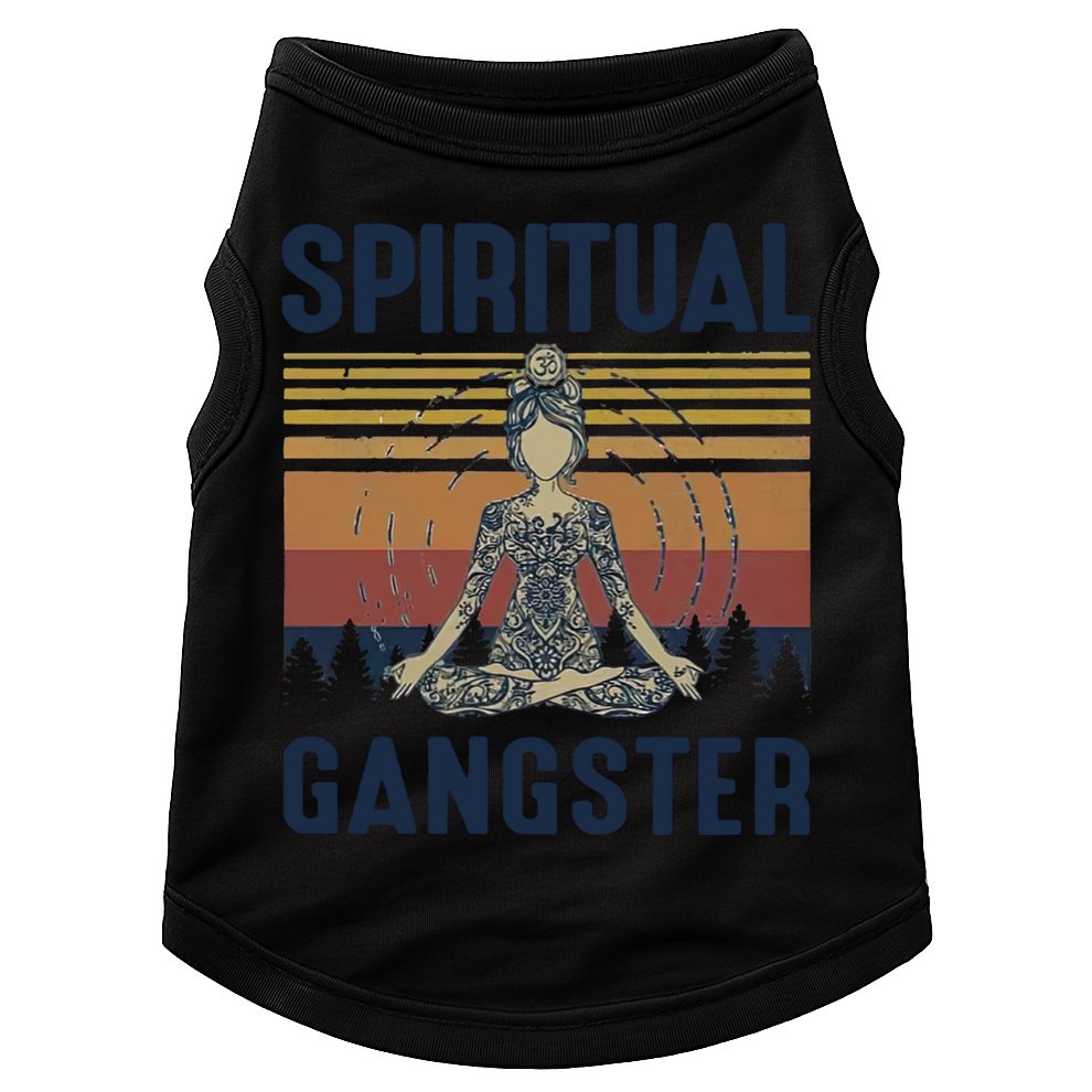 Yoga Spiritual Gangsters Vintage Yoga Lover Cool Gift Doggie Tank