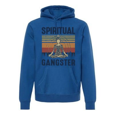 Yoga Spiritual Gangsters Vintage Yoga Lover Cool Gift Premium Hoodie