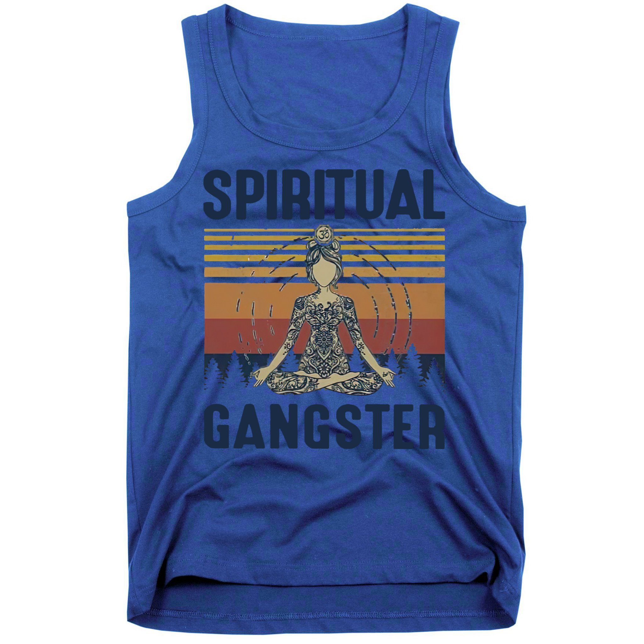 Yoga Spiritual Gangsters Vintage Yoga Lover Cool Gift Tank Top