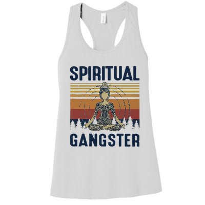 Yoga Spiritual Gangsters Vintage Yoga Lover Women's Racerback Tank