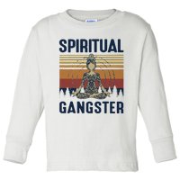 Yoga Spiritual Gangsters Vintage Yoga Lover Toddler Long Sleeve Shirt