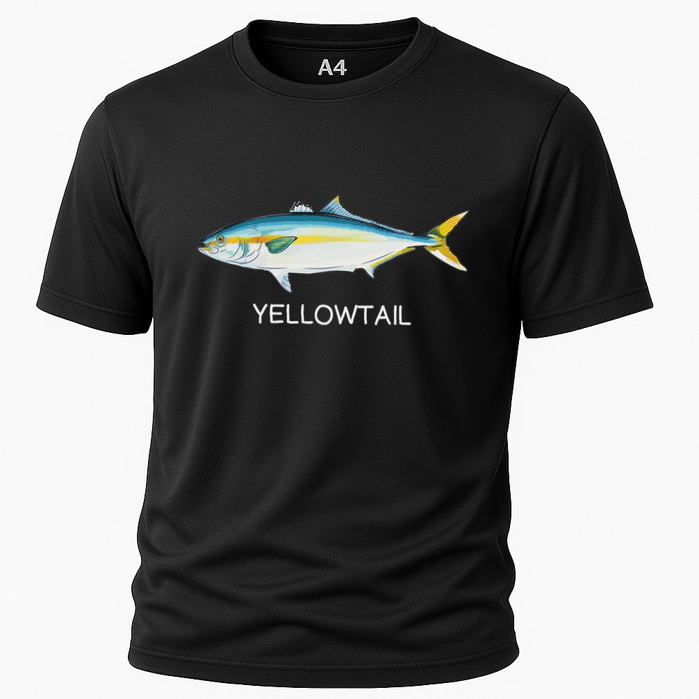 Yellowtail Saltwater Game Fish Cooling Performance Crew T-Shirt