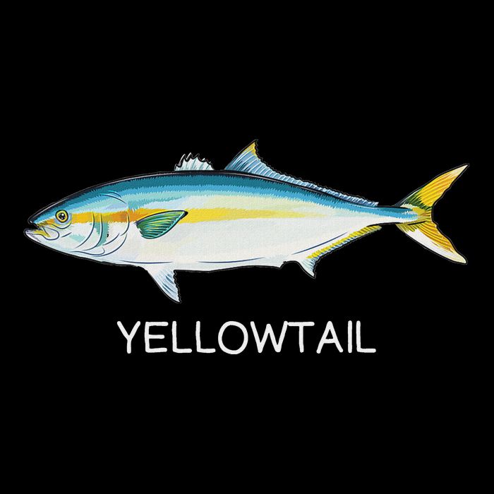Yellowtail Saltwater Game Fish Cooling Performance Crew T-Shirt
