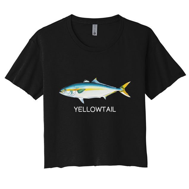 Yellowtail Saltwater Game Fish Crop Top