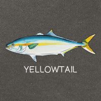 Yellowtail Saltwater Game Fish Cotton Canvas Backpack