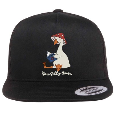 You Silly Goose Honk Funny Duck Goose Reads The Book Flat Bill Trucker Hat