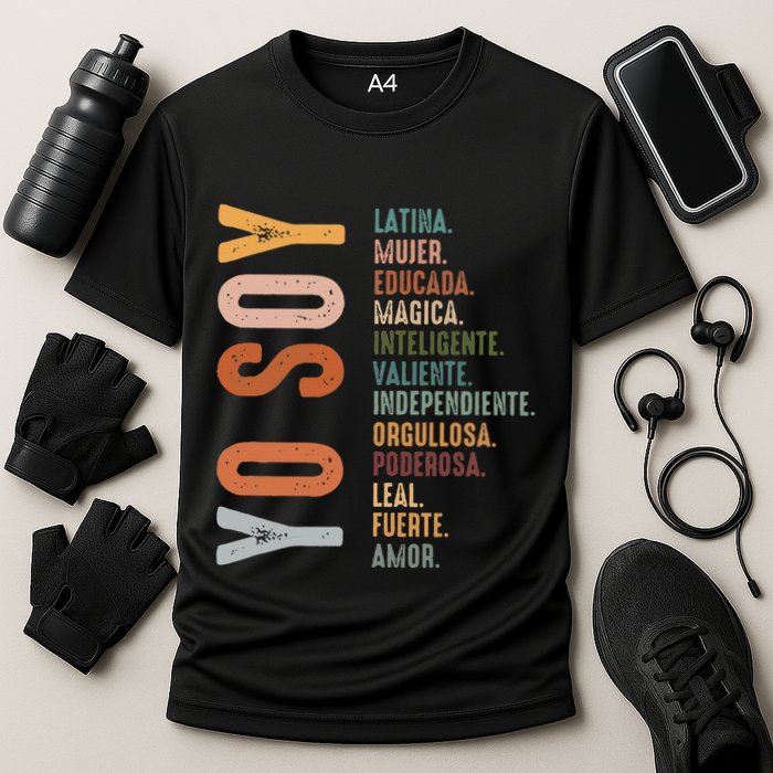 Yo Soy Hispanic Mujer Latina Camisa De Latina Chingona Cooling Performance Crew T-Shirt