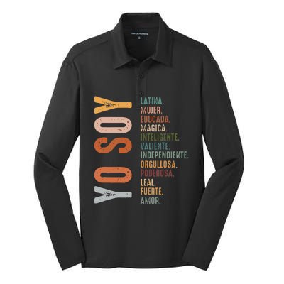 Yo Soy Hispanic Mujer Latina Camisa De Latina Chingona Silk Touch Performance Long Sleeve Polo